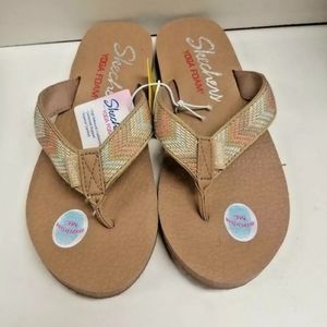 Skechers Women's Meditation Wedge Flip-Flops